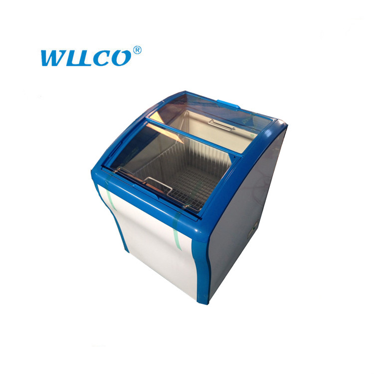 158L Blue and White Outdoor Commercial Portable Mini Freezer