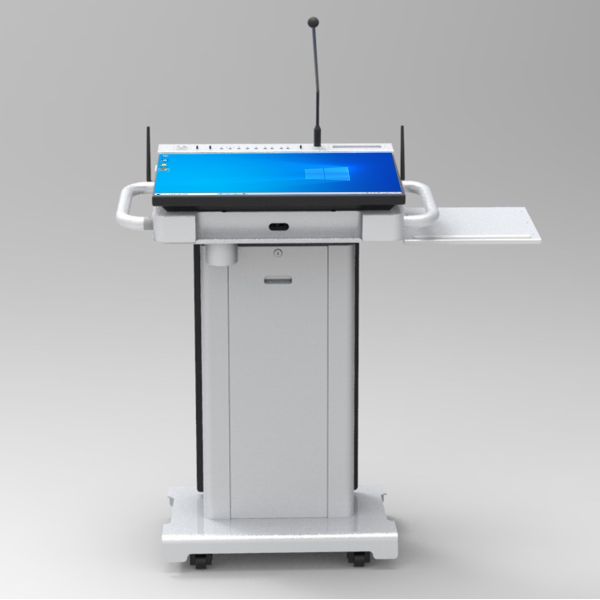 27 Inch Multimedia Smart Podium Educational Equipment with Intel i5 6th CPU and 350 Cd/m² Brightness 2 Years Warranty