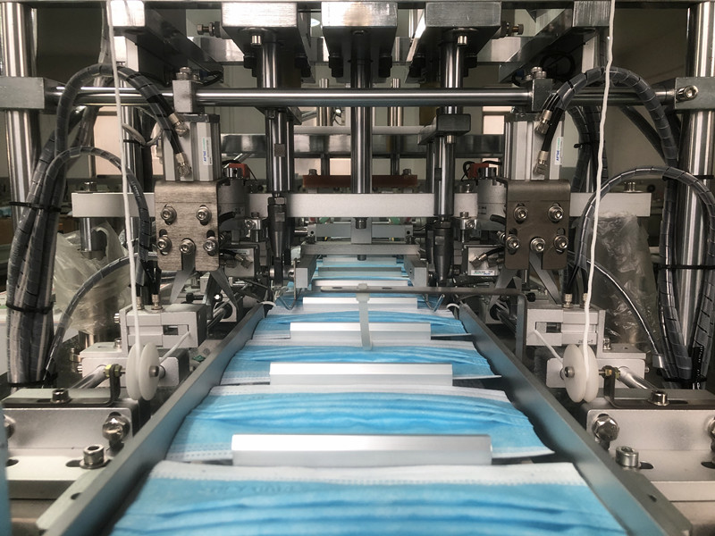 Автоматическая Nonwoven внутренняя машина маски Earloop 180 частей в минуту