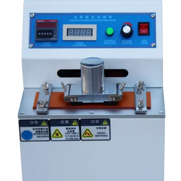 Compliant with ASTM D5264 Ink Abrasion Resistance Tester for Dry and Wet Rubbing Test with LCD English Display