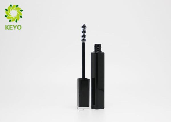Black Plastic Empty Mascara Tube Square Packaging Containers For Cosmetics