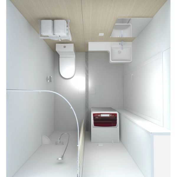 Complete SMC Integrated Prefabricated Bathroom Unit  modular complete bathroom