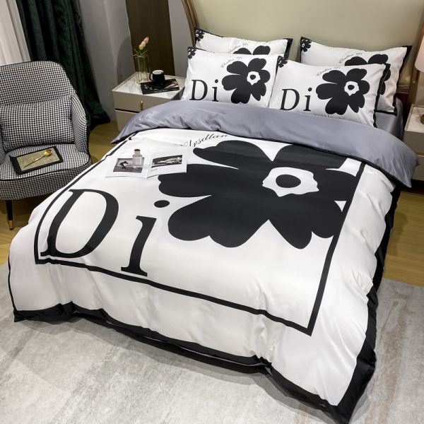 Sostenible de lujo de la casa textil diseñador ropa de cama conjunto con cama de flores cubierta de edredón