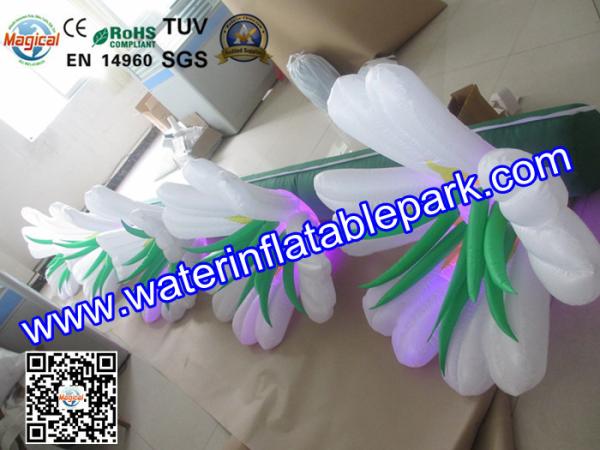 Giant  Flower Inflatable Decoration With LED , Inflatable Flower Chain Decoration