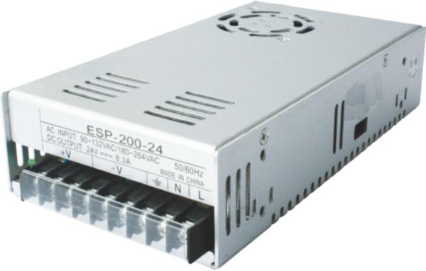 White 200W Din Rail Switching Power Supply 20ms Hold Up Time GB4943 2001 Lightweight