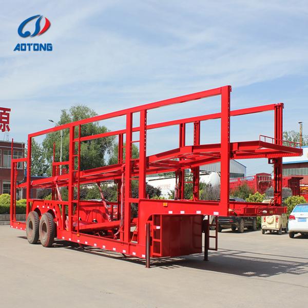 3 Axles Double Deck Car Carrier Semi Trailer 15000mm for 7-10 Cars