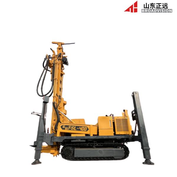 400m Drilling Depth and 10-35Mpa Air Pressure Crawler Water Well Drilling Rig for Smooth Drilling
