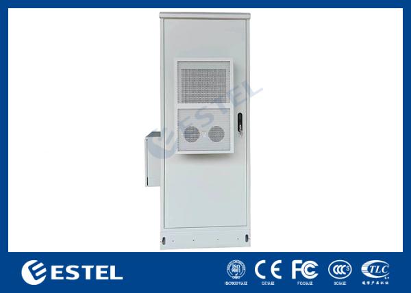 Double Walls 40U IP55 Outdoor Telecom Cabinet with PDU and Side Box 2000W Cooling Capacity 220VAC/48VDC Input Voltage