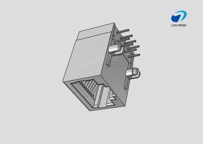 RJ45 jack cat.5 THT angled