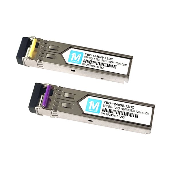Fiber Optic Transceivers 1.25G BIDI 3km 1310nm/1550nm LC Connector DDM WDM Simplex Optical Module Transceiver SFP Module