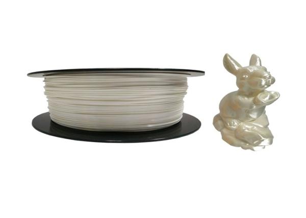 1.75mm 2.2lb 1kg PLA Silk White 3D Printing Plastic Silk Filament For Filament Extruder