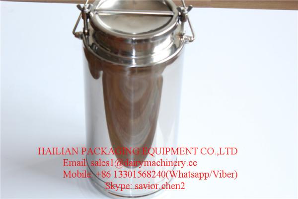SS304 Milk Cans , 20L Milk Bucket For Milk Transportation and Storage