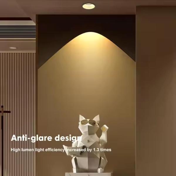 Hotel Ceiling Recessed LED Spotlight Indoor Aluminum Housing Round LED Downlight