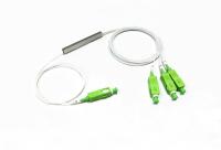 do divisor ótico G657A do PLC da fibra 1x3 conector Singlemode 1260 - 1650 nanômetro do SC APC
