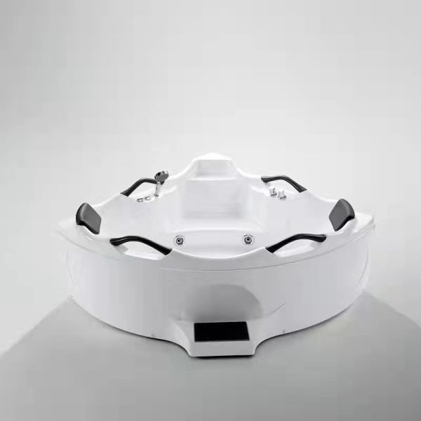 Indoor Tub JSD9605 Corner Whirlpool Massage Acrylic Bathtub with Handles SPA Tub