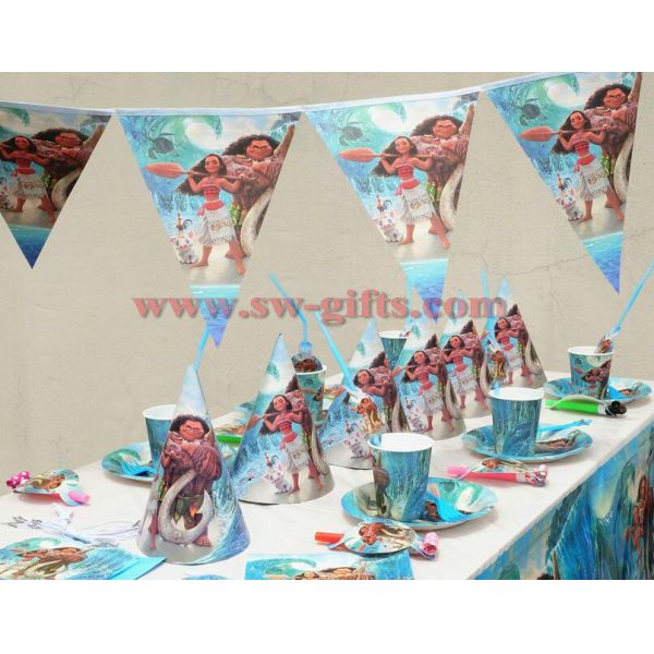 Moana movie Maui Kids Birthday Party Decoration Set Party Supplies Baby Birthday Party Pack event party supplies