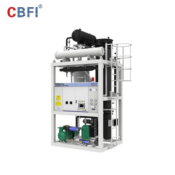 7,2 máquina do fabricante de gelo do tubo do líquido refrigerante do quilowatt R507 para vinhos da mistura