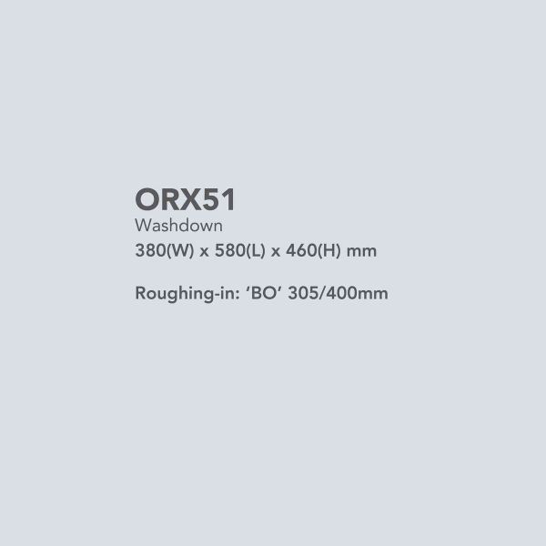 White Bathroom Sanitary Wares Remote Control Wash Down Water Closet Modern Orin ORX51