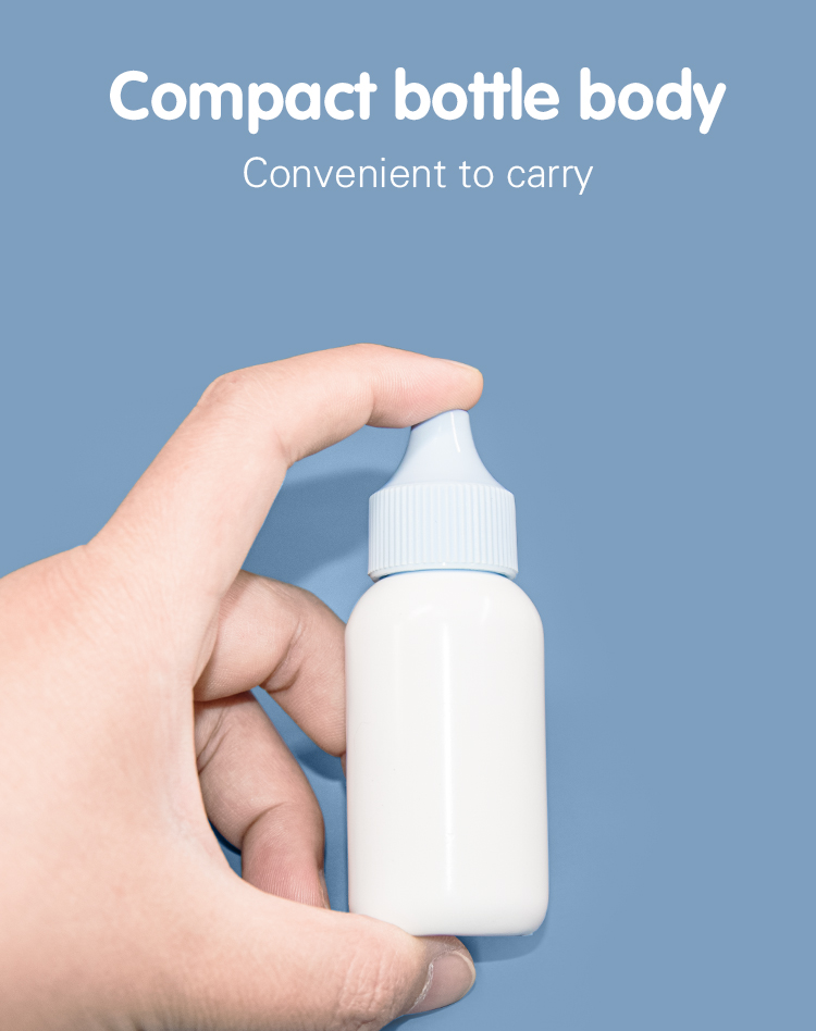 30 ml de frasco com rosca PE Boca Dupla Camada Protetor Solar Frasco de Cuidados da Pele Embalagem UKL34