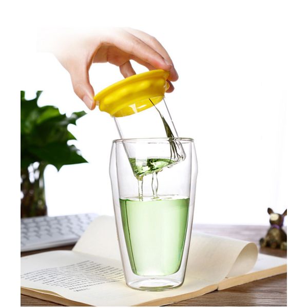 Создатель чая чашки Инфузер чая боросиликатного стекла для зацветать/свободные лист/зеленого чая