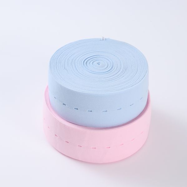 Factory custom logo fetal monitor button medical  elastic band webbing for prenatal