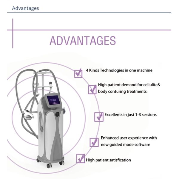 Cellulite Removal 100Kpa 650nm Cavitation Rf Vacuum Body Machine