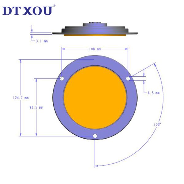 4 Inch round LED trailer light kit, led trailer lights china