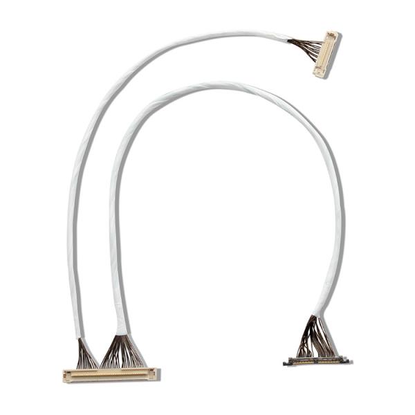 Conector da exposição de 46 lvds do comprimento do cabo coaxial DF36 40P 0.4SD 150MM Calibre de diâmetro de fios Calibre de diâmetro de fios 42 micro