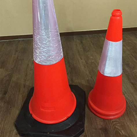 Высокая видимость Оранжевый ПВХ Конус дорожного движения Для безопасности дорожного движения