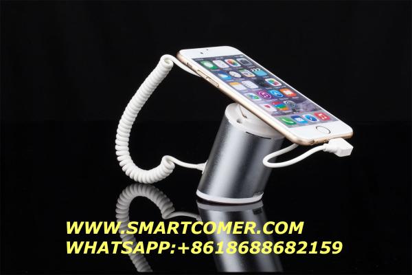 COMER anti-theft locking bracket mobile security display stands with alarm and charger for cell phone