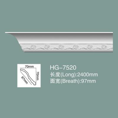 Pour le moulage de la corniche, le moulage de la couronne de polyuréthane HG-7520
