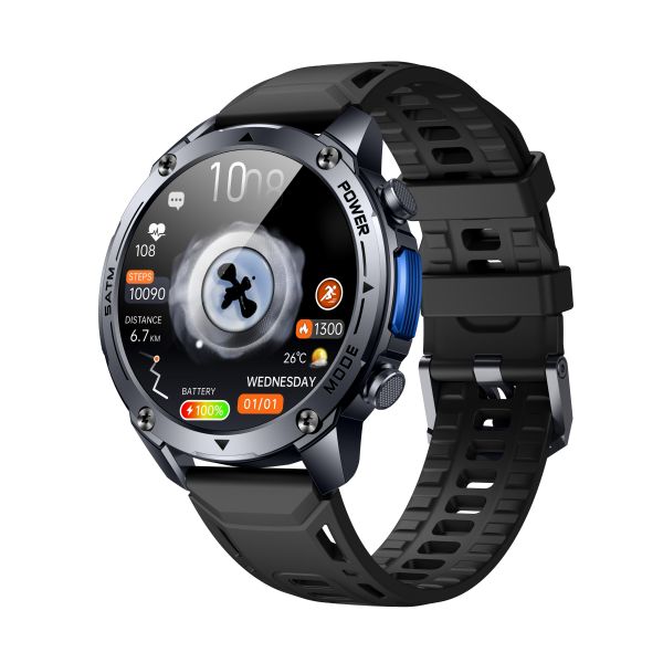 KW300 GPS Sport Smartwatch with AMOLED Display 5ATM Waterproof