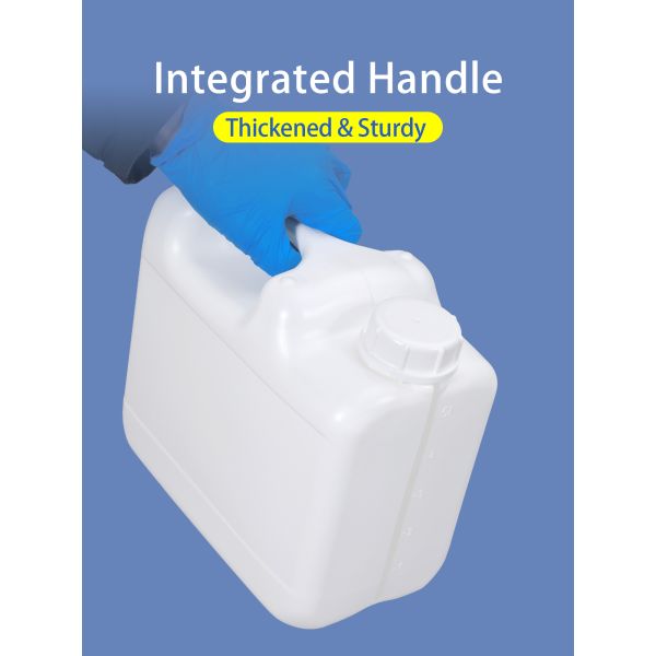 Wholesale 3L 5L HDPE Stackable Jerry Can with Screw Cap and Foil Gasket Empty Plastic Chemical Hydrosol Storage Barrel