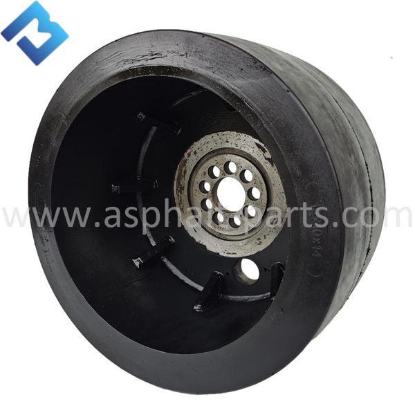 Benit BF300P Front Rubber Solid Tyre Wheels Black For 
