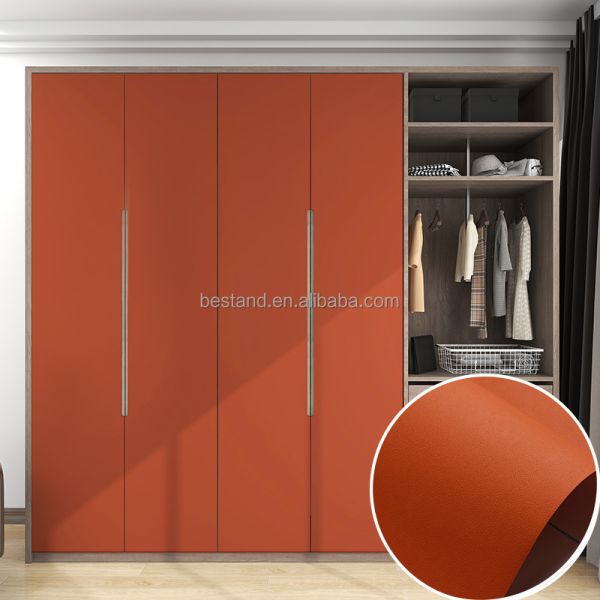 Film de cuisine d'hôtel décoratif papier autoadhésif en bois pour la décoration de meubles