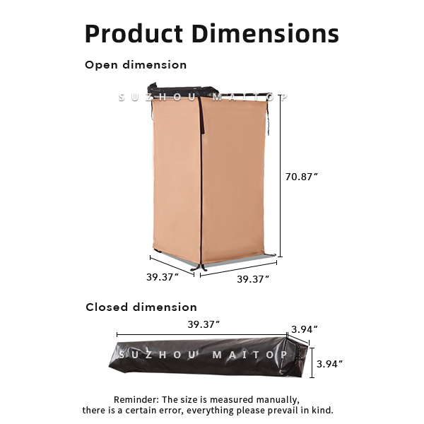 Наружная конфиденциальность Душ для автомобиля Окна портативный водонепроницаемый автомобиль боковой душный шатер