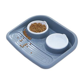 Plastic Pet Bowl Double Hole Pet Feeding Bowls Pet Food And Water Bowls custom pet bowls cute pet bowls