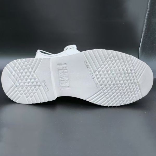 Steel Toe White Shoes Unisex PU Sole Safety Shoes Anti Smash Anti Puncture