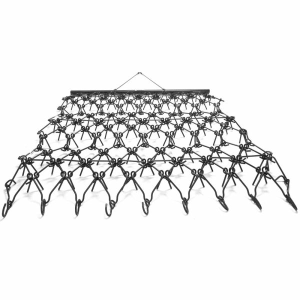 Titan 7' X 8' Black Steel Fence Drag Section Harrows 10.8mm Wire Thickness