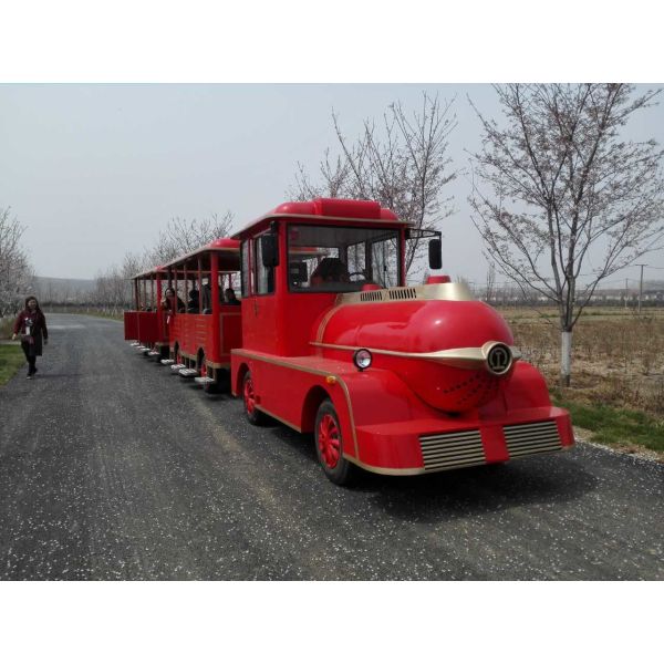 Поезд дизельных мест силы 42 небольшой Trackless для излучения парка атракционов низкого