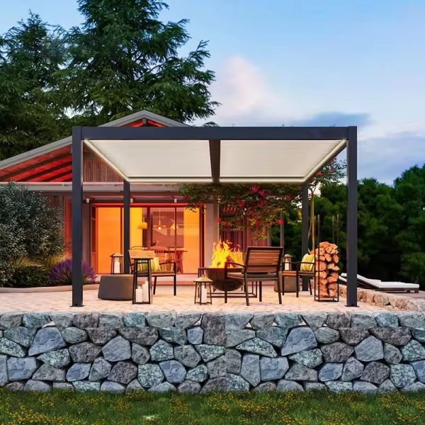 Modern And Sleek Custom Aluminium Pergola Waterproof And Weather Resistant For All Season