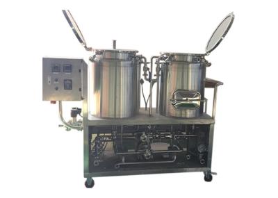 1BBL Pilot Beer Brewing System Mirror Polished Interior Shell SS304 Steam Heating
