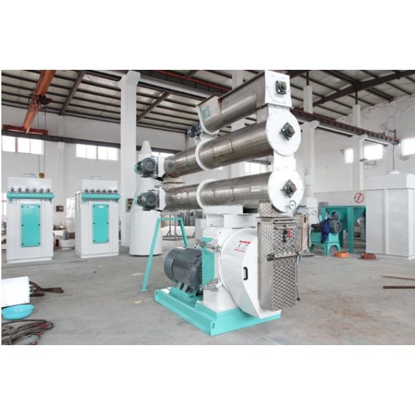 2-4 T / H Ring Die Feed Pellet Mill с одним кондиционером для производства кормовых пеллет