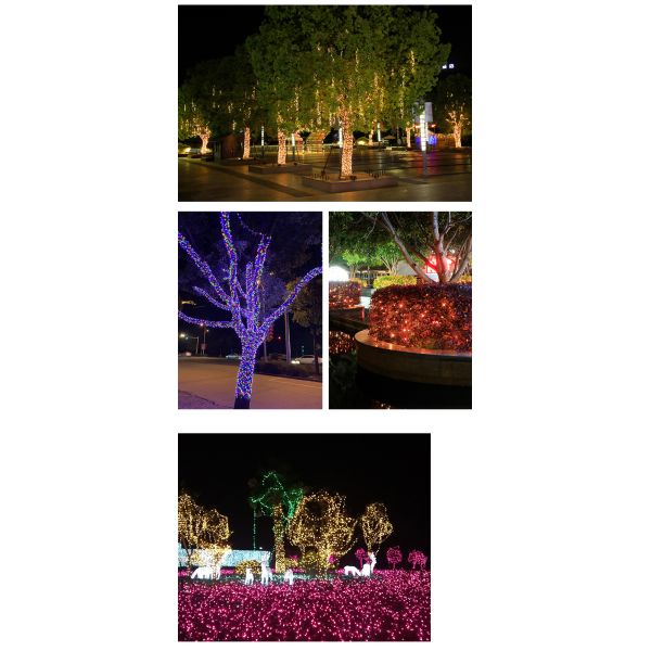 Outdoor Waterproof 300m Purple LED Fairy Lights String Garland for Christmas Holiday Decoration