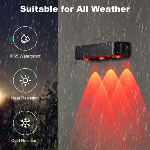 Decoração IP65 Lâmpada de lavagem de parede solar Lâmpada de mudança RGB Lâmpada de jardim vedação à prova d'água Lâmpada Decoração pátio do quintal