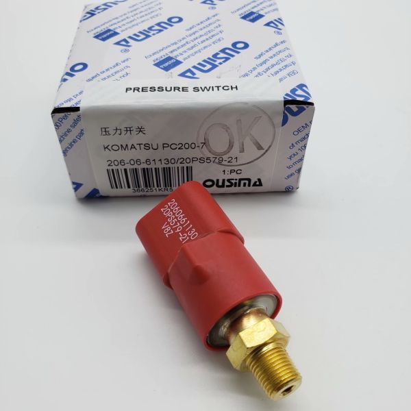 OUSIMA Pressure Sensor 206-06-61130 20PS579-21 Pressure Switch for Komatsu Excavator PC200-8 PC200-7 PC220-6 PC300LC