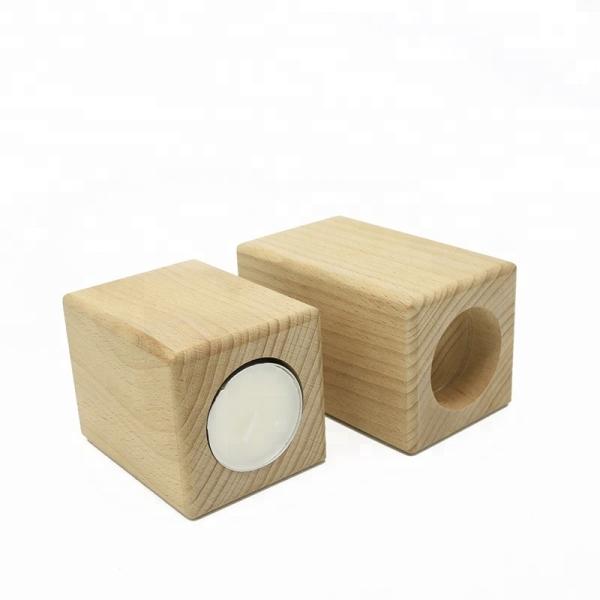 Wooden Candle Tea Light Holder Home Stable Decoration Wedding Party wooden candlestick Decor Furniture Candlelight Dinner