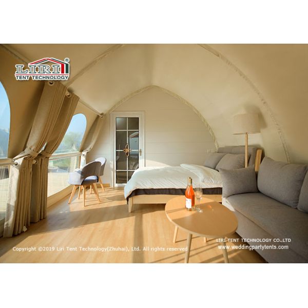 Шатры Глампинг испытывающей давление рамки алюминиевого сплава роскошные 15 лет жизненного периода
