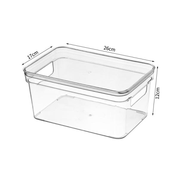 Factory sell transparent plastic storage box rectangular whith lid for clothes