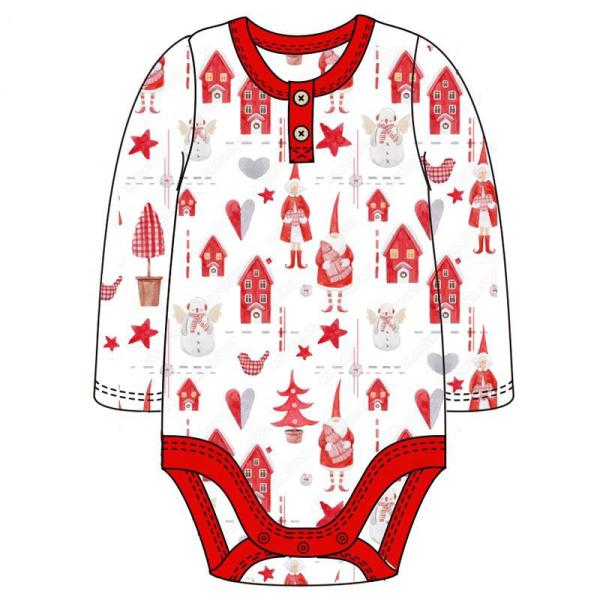 Christmas Baby long sleeve girls dresses christmas printing clothing children outfits girl dress
